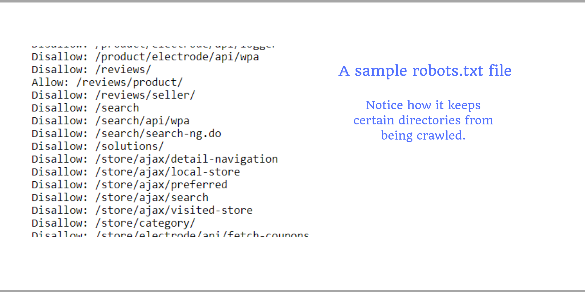 Robots.txt Example Sample